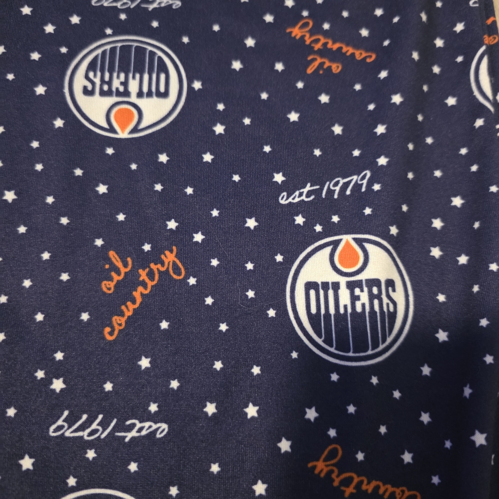 Edmonton Oilers Pajama Pants NHL Licensed Navy Lounge Sleep Pants Size M - Picture 9 of 10